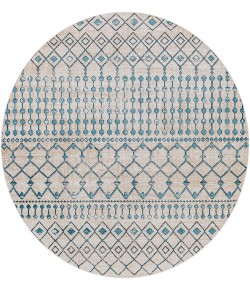 Livabliss Lavadora LVR2340 Blue Ink Blue Area Rug 6 ft. 7 in. Round Round