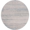 Livabliss Lavadora LVR2343 Gray Light Gray Area Rug 6 ft. 7 in. Round