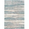 Livabliss Lyra Shag LYR2300 Blue Medium Gray Area Rug 2 ft. X 3 ft. Rectangle
