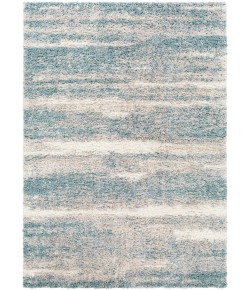 Livabliss Lyra Shag LYR2300 Blue Medium Gray Area Rug 2 ft. X 3 ft. Rectangle