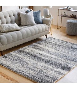 Livabliss Lyra Shag LYR2302 Charcoal Gray Area Rug 2 ft. X 3 ft. Rectangle