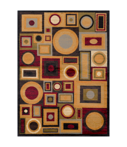 Livabliss Marash MAH4613 Dark Red Tan Area Rug 9 ft. 3 in. X 12 ft. 6 in. Rectangle