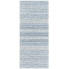 Livabliss Maroc 147619 Dark Blue Oatmeal Area Rug 3 ft. X 12 ft. Runner