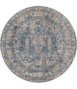 Livabliss Mirabel MBE2301 Navy Denim Area Rug 7 ft. 10 in. Round