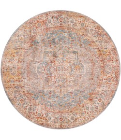 Livabliss Mirabel MBE2310 Teal Aqua Area Rug 6 ft. 7 in. Round