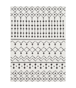 Livabliss Moroccan Shag MCS2309 Black Charcoal Area Rug 4 ft. 3 in. X 5 ft. 11 in. Rectangle