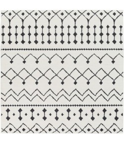 Livabliss Moroccan Shag MCS2309 Black Charcoal Area Rug 6 ft. 7 in. Square