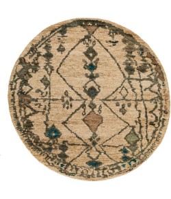 Surya Medina MED1112 Aqua Beige Area Rug 8 ft. Round