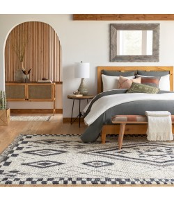 Surya Meknes MEK1005 Cream Black Area Rug 2 ft. X 3 ft. Rectangle Surya Meknes MEK1005 Cream Black Area Rug 2 ft. X 3 ft. Rectangle