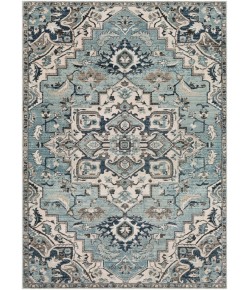 Livabliss Mesopotamia MEP2311 Medium Gray Teal Area Rug 7 ft. 10 in. X 9 ft. 10 in. Rectangle