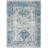 Livabliss Monte Carlo MNC2313 Sky Blue Light Gray Area Rug 3 ft. 11 in. X 5 ft. 7 in. Rectangle