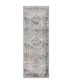 Livabliss Monte Carlo MNC2314 Light Gray White Area Rug 2 ft. 7 in. X 7 ft. 3 in. Runner