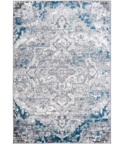 Livabliss Monte Carlo MNC2318 Sky Blue Light Gray Area Rug 6 ft. 7 in. X 9 ft. Rectangle