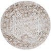 Livabliss Monte Carlo MNC2342 Cream Light Brown Area Rug 5 ft. 3 in. Round Round