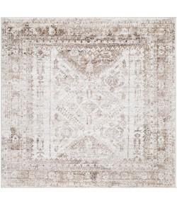 Livabliss Monte Carlo MNC2342 Cream Light Brown Area Rug 6 ft. 7 in. Square Square