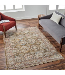 Livabliss Mona Lisa MNI2304 Light Sage Mustard Area Rug 5 ft. 3 in. Round Round