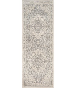 Livabliss Monaco MOC2315 Silver Gray Medium Gray Area Rug 2 ft. 7 in. X 7 ft. 3 in. Runner