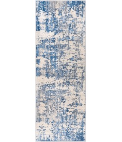 Livabliss Monaco MOC2333 Blue Charcoal Area Rug 2 ft. 7 in. X 7 ft. 3 in. Runner