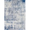 Livabliss Monaco MOC2333 Blue Charcoal Area Rug 5 ft. 3 in. X 7 ft. 3 in. Rectangle