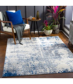 Livabliss Monaco MOC2333 Blue Charcoal Area Rug 2 ft. 7 in. X 7 ft. 3 in. Runner