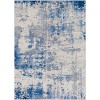Livabliss Monaco MOC2334 Blue Light Blue Area Rug 5 ft. 3 in. X 7 ft. 3 in. Rectangle