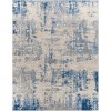 Livabliss Monaco MOC2334 Blue Light Blue Area Rug 7 ft. 10 in. X 10 ft. 3 in. Rectangle