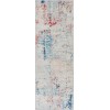 Livabliss Monaco MOC2335 Dark Blue Pale Blue Area Rug 2 ft. 7 in. X 7 ft. 3 in. Runner