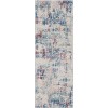 Livabliss Monaco MOC2336 Blue Pale Blue Area Rug 2 ft. 7 in. X 7 ft. 3 in. Runner
