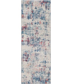 Livabliss Monaco MOC2336 Blue Pale Blue Area Rug 2 ft. 7 in. X 7 ft. 3 in. Runner
