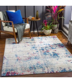 Livabliss Monaco MOC2336 Blue Pale Blue Area Rug 2 ft. 7 in. X 7 ft. 3 in. Runner