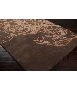 Surya Modern Classics CAN2005 Dark Brown Peach Area Rug 9 ft. X 13 ft. Rectangle