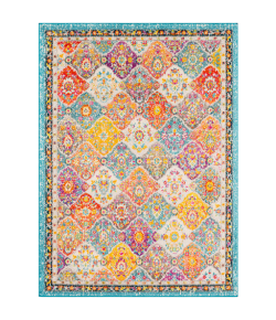 Livabliss Morocco MRC2313 Teal Pale Blue Area Rug 6 ft. 7 in. X 9 ft. Rectangle