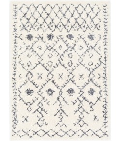 Livabliss Maroc Shag MRS2305 Medium Gray White Area Rug 5 ft. 3 in. X 7 ft. 3 in. Rectangle