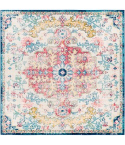 Livabliss Murat MUT2321 Sky Blue Garnet Area Rug 7 ft. 10 in. Square