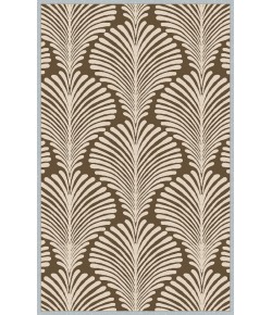 Surya Nantes NAN8006 Khaki Dark Brown Area Rug 2 ft. X 3 ft. Rectangle
