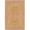 Livabliss Natural Braids NBD2300 Tan Area Rug 6 ft. X 9 ft. Oval
