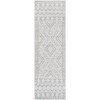 Surya Napoli NPO2306 White Light Slate Area Rug 2 ft. 6 in. X 8 ft. Runner