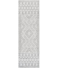 Surya Napoli NPO2306 White Light Slate Area Rug 2 ft. 6 in. X 8 ft. Runner