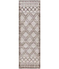 Surya Napoli NPO2308 Beige Dark Brown Area Rug 2 ft. 6 in. X 8 ft. Runner