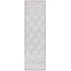 Surya Napoli NPO2310 White Light Slate Area Rug 2 ft. 6 in. X 8 ft. Runner