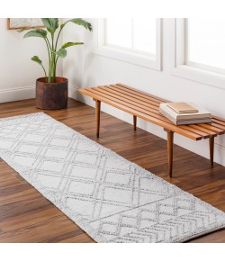 Surya Napoli NPO2310 White Light Slate Area Rug 2 ft. 6 in. X 8 ft. Runner