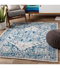 Livabliss Norwich NWC2301 Dark Blue Aqua Area Rug 8 ft. 10 in. X 12 ft. Rectangle
