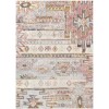 Livabliss New Mexico NWM2311 Light Gray Burnt Orange Area Rug 2 ft. 7 in. X 7 ft. 3 in. Runner