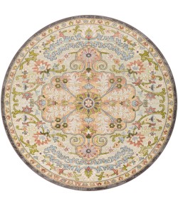 Livabliss New Mexico NWM2340 Charcoal Cream Area Rug 5 ft. 3 in. Round
