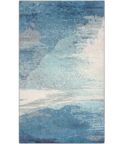 Surya Olivia OLV2300 Aqua Bright Blue Area Rug 2 ft. 3 in. X 3 ft. 9 in. Rectangle