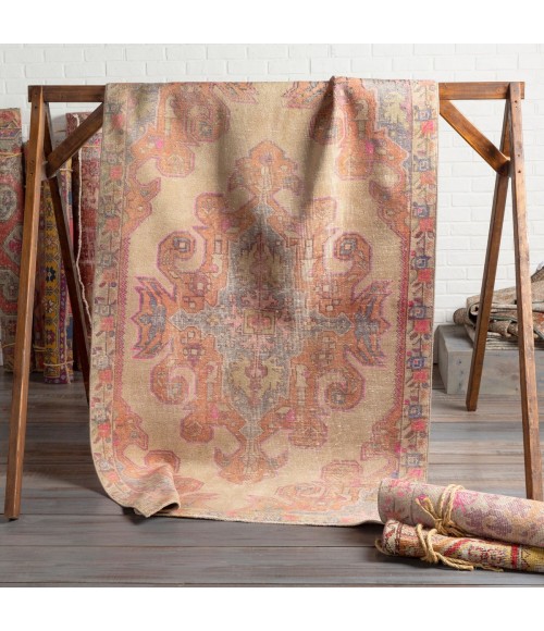 Surya Antique One of a Kind Beige OOAK-1056 4 ft. 3 in. X 7 ft. Rect. Rug