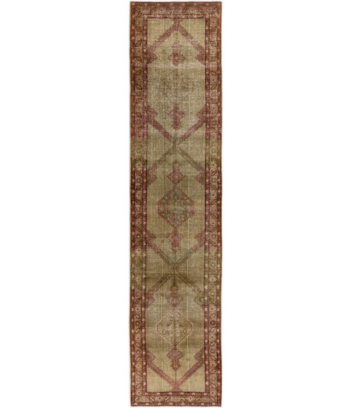 Surya Antique One of a Kind Olive OOAK-1244 2 ft. 11 in. X 12 ft. 7 in. Rect. Rug