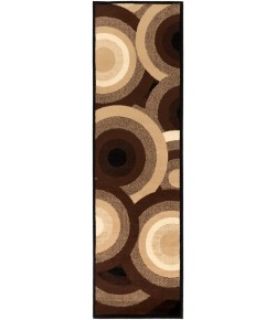 Livabliss Paramount PAR1051 Dark Brown Khaki Area Rug 2 ft. 2 in. X 7 ft. 7 in. Runner