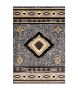 Livabliss Paramount PAR1094 Charcoal Medium Gray Area Rug 7 ft. 10 in. X 11 ft. 2 in. Rectangle