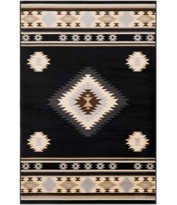 Surya Paramount PAR1095 Black Charcoal Area Rug 6 ft. 7 in. X 9 ft. 6 in. Rectangle